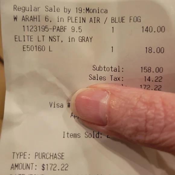 HOKA W ARAHI 6Light Blue/Gray Running Shoes 9.5B - Picture 6 of 6